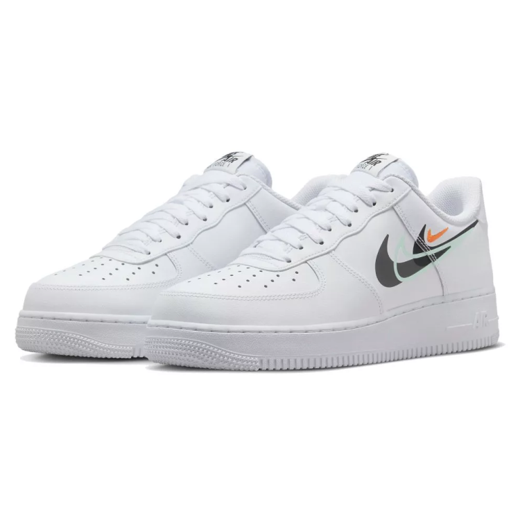 NIKE AIR FORCE 1 WHITE MULTI SWOOSH