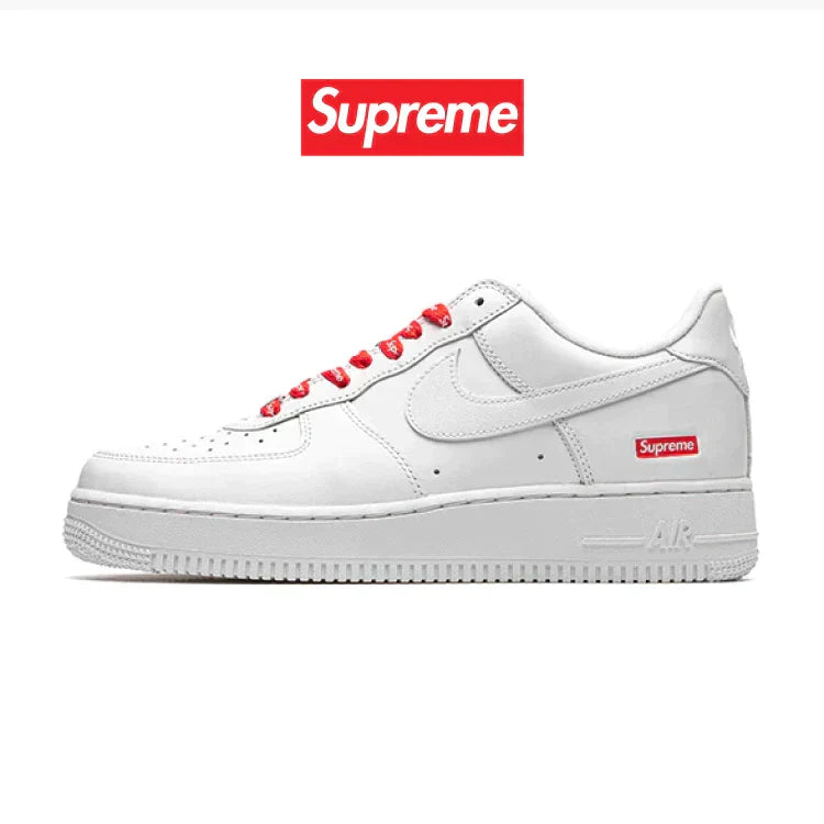 NIKE AIR FORCE 1 TRIPLE WHITE x SUPREME