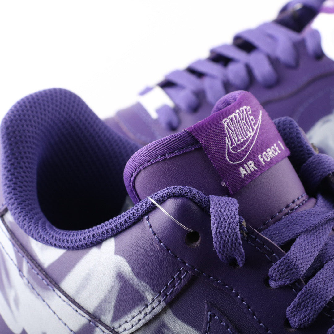 NIKE AIR FORCE 1 SKELETON PURPLE "HALLOWEEN"